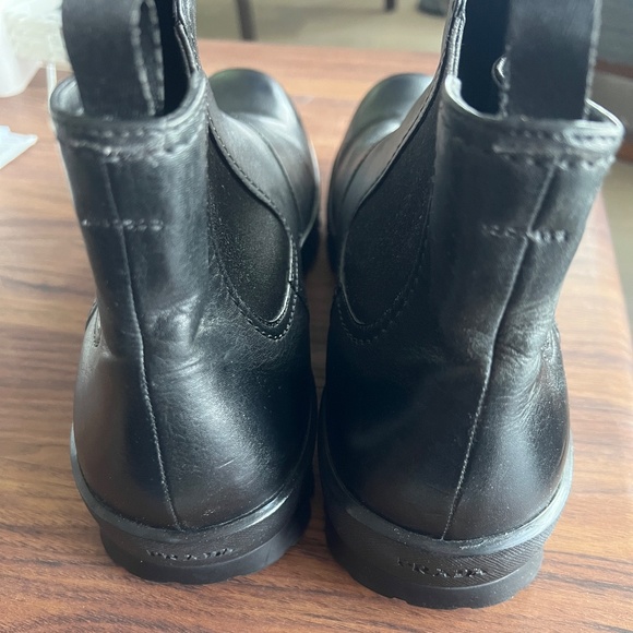 Prada Genuine Black Leather Ankle Boots Men's Sz 9 - Picture 6 of 10